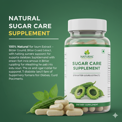 Natural Sugar Care Support Supplement with Bitter Gourd Extract - For Diabetes Patients