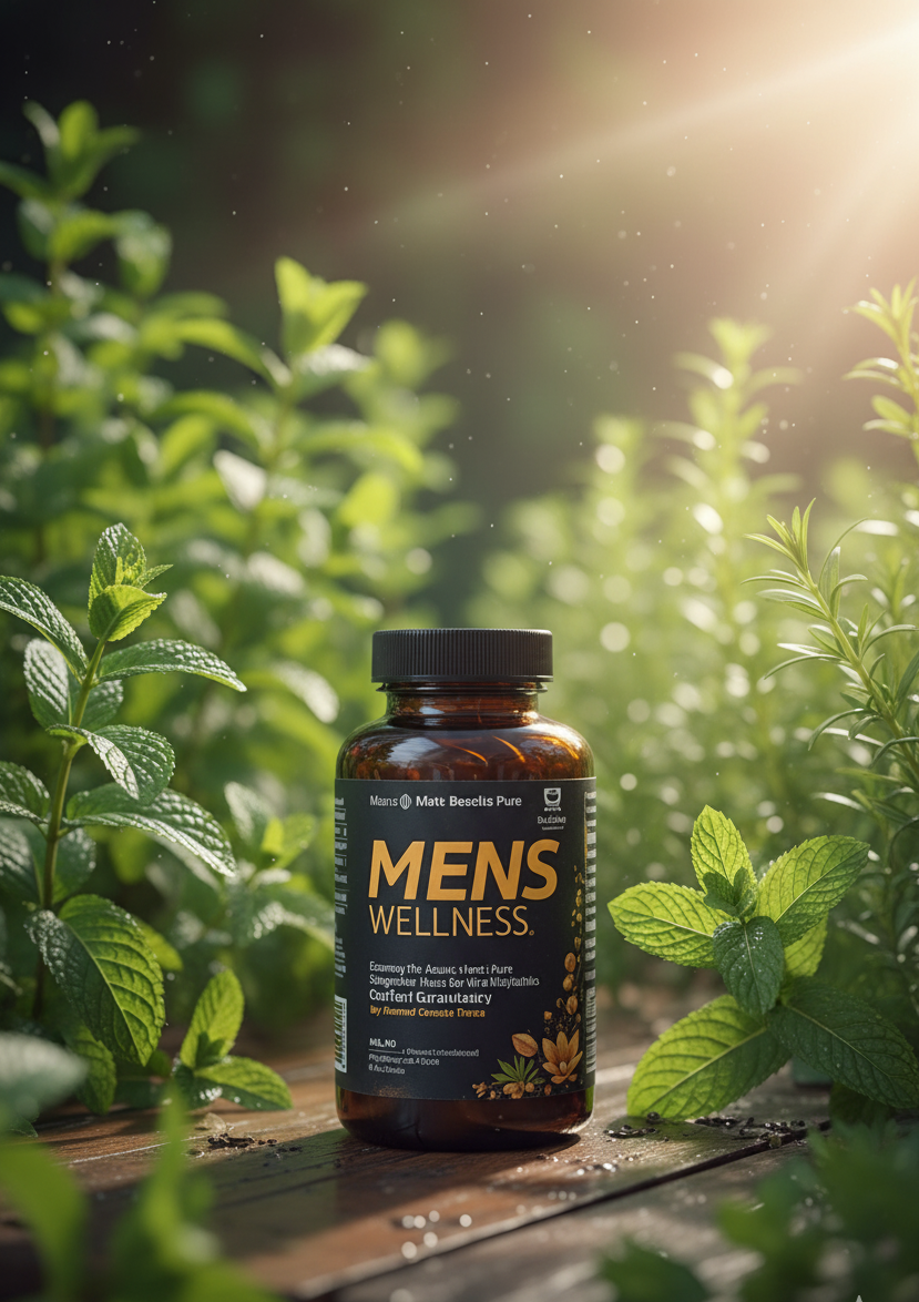 Men's Wellness Daily Supplement - Pure & Potent Herbs for Vitality & Health